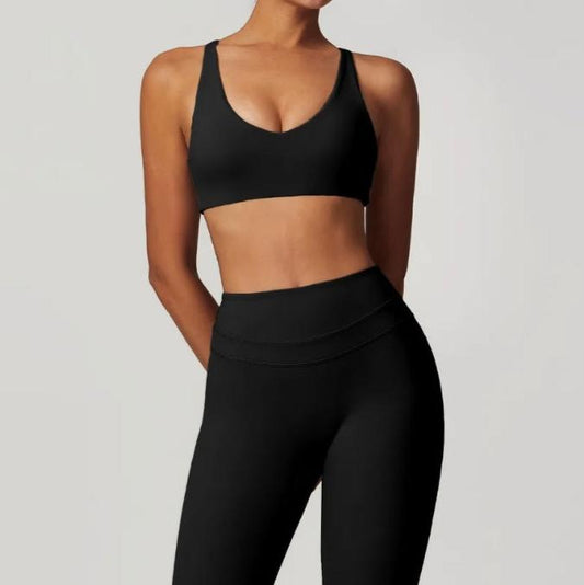 Adjustable Cross Back Sports Bra