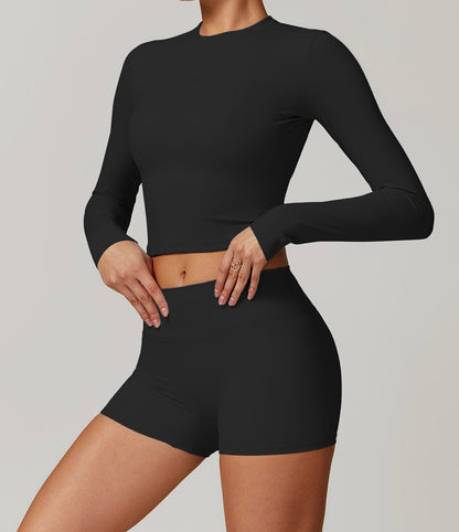 Cropped Long Sleeve Top