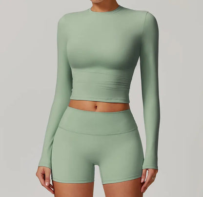 Cropped Long Sleeve Top