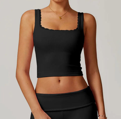 Lace Detail Vest Top