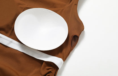 Ruched Cropped Tank Top