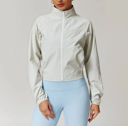 Cropped Windbreaker Jacket